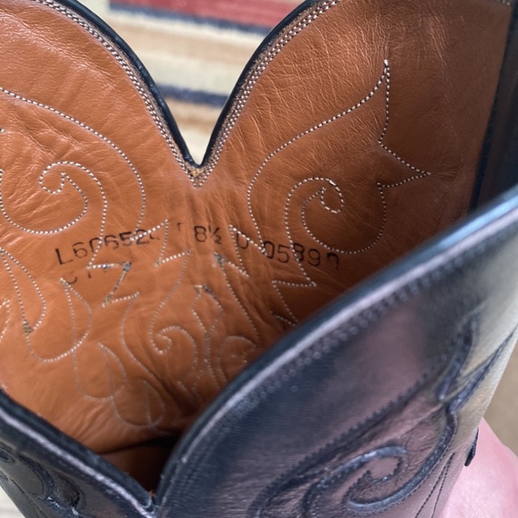 LUCCHESE MEN’S POINTED TOE BLK TEJU LIZARD - Picture 10 of 10